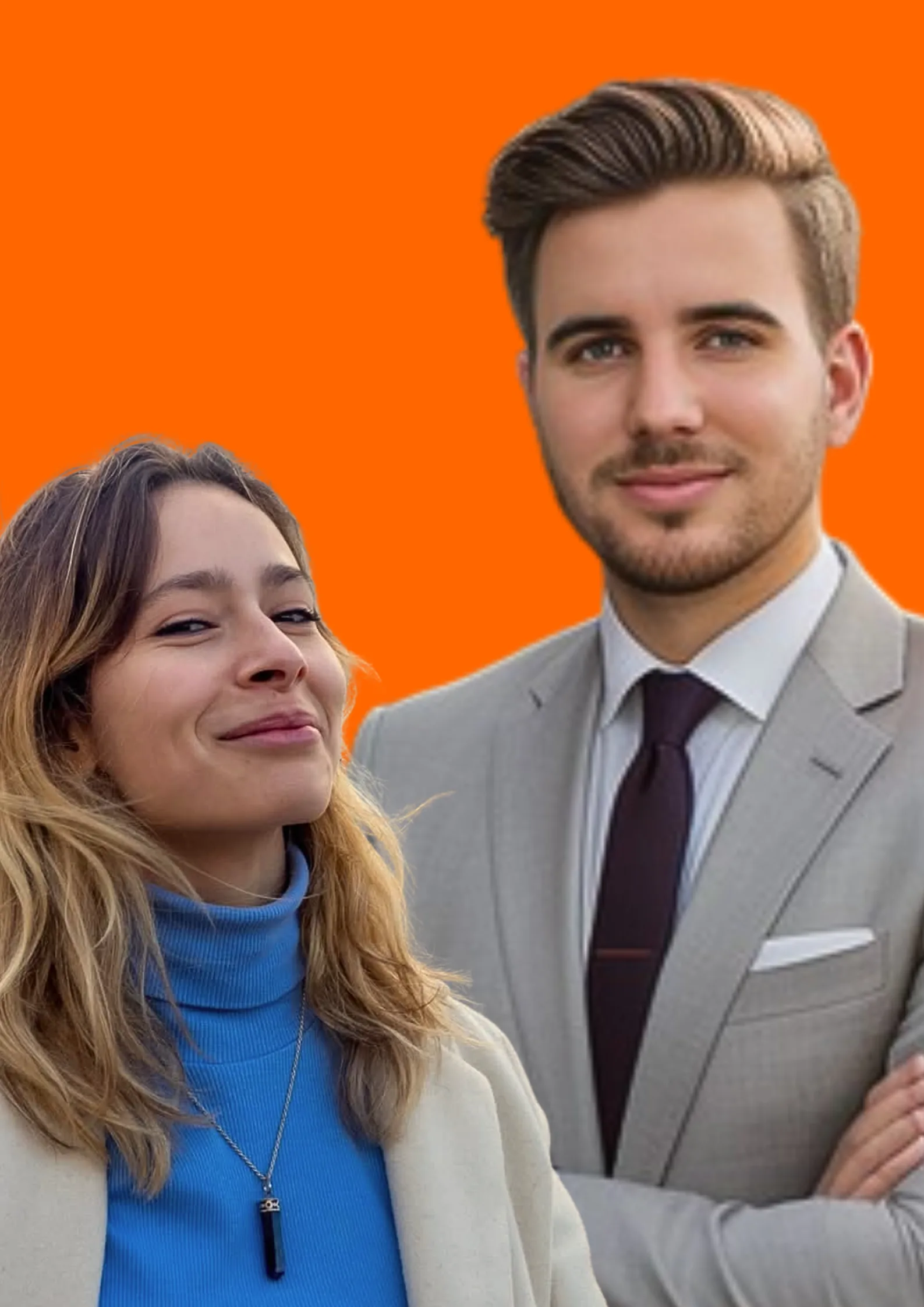 Portrait of Emma Benneteau & Julien Chevalier