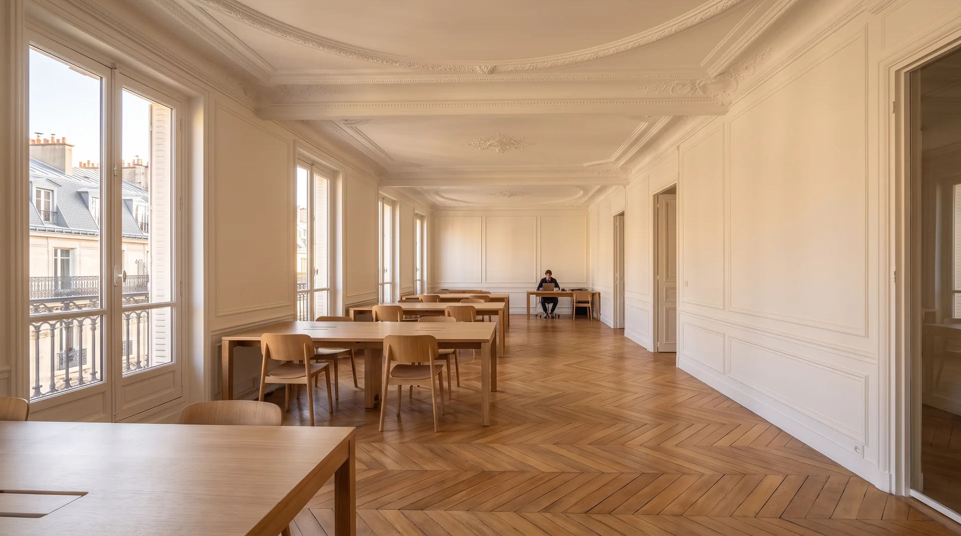 Office building surveyed with a 3D scan