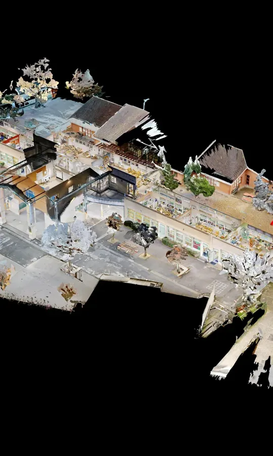 Tree of sites and buildings in the estate database