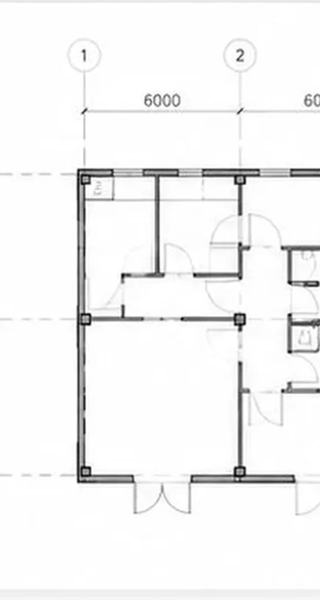 Floor plan of a building taken from a BIM model