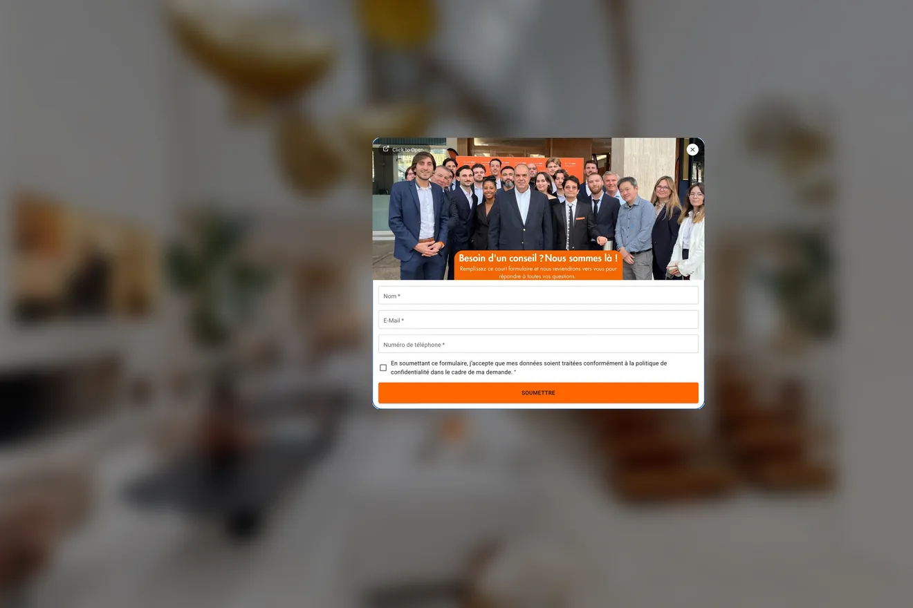 Thumbnail of the Contact form feature
