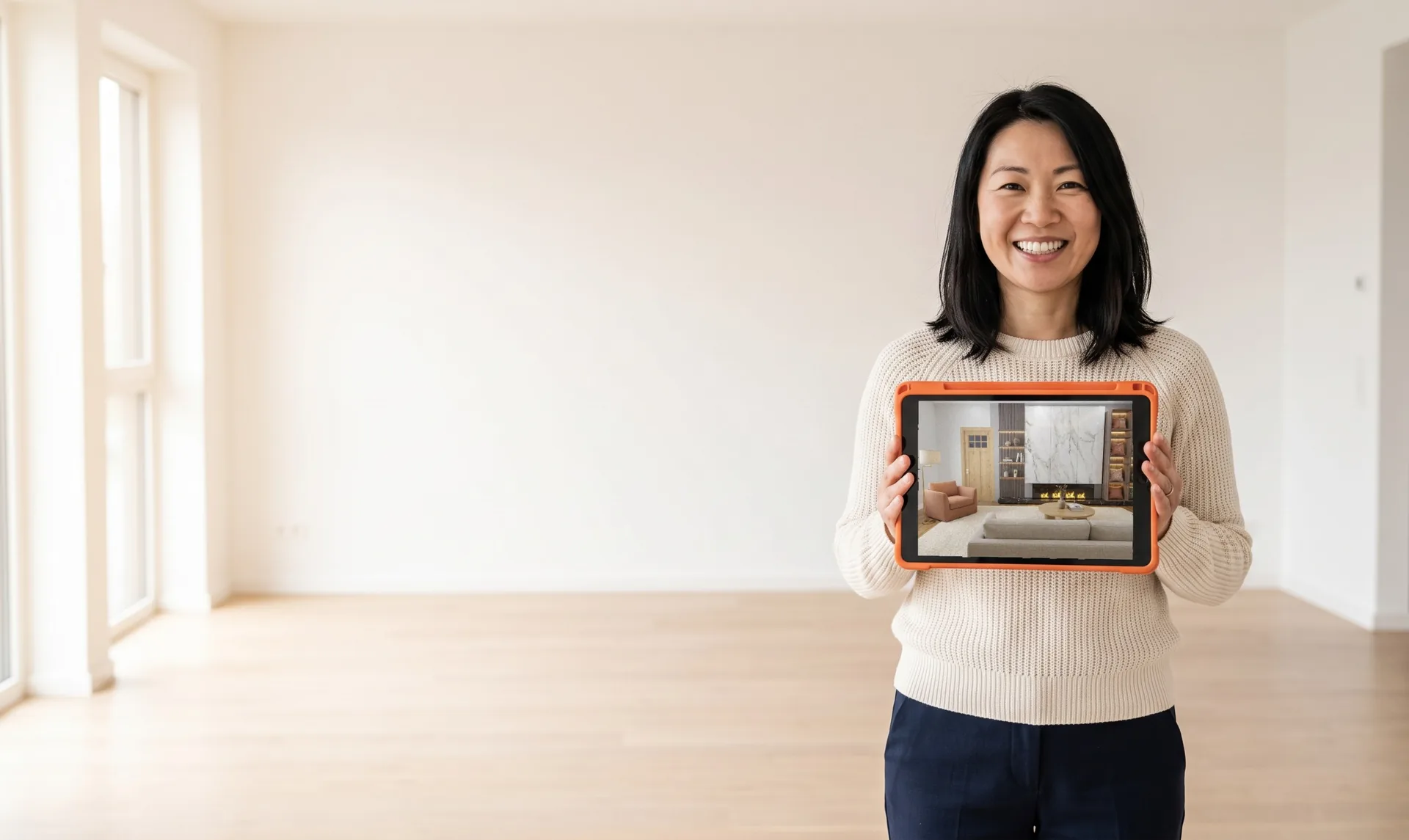 Illustration: AI virtual staging