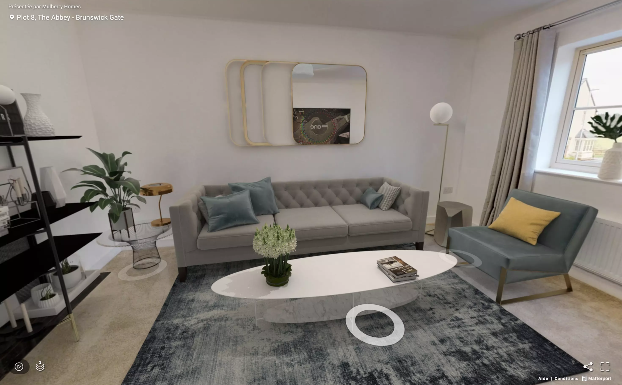home staging virtuel salon gris