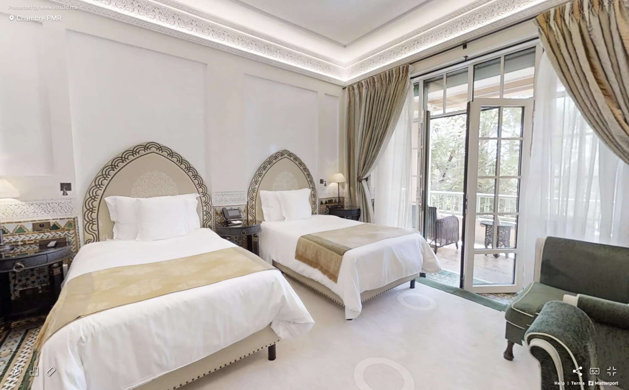 Chambre d'hôtel de luxe