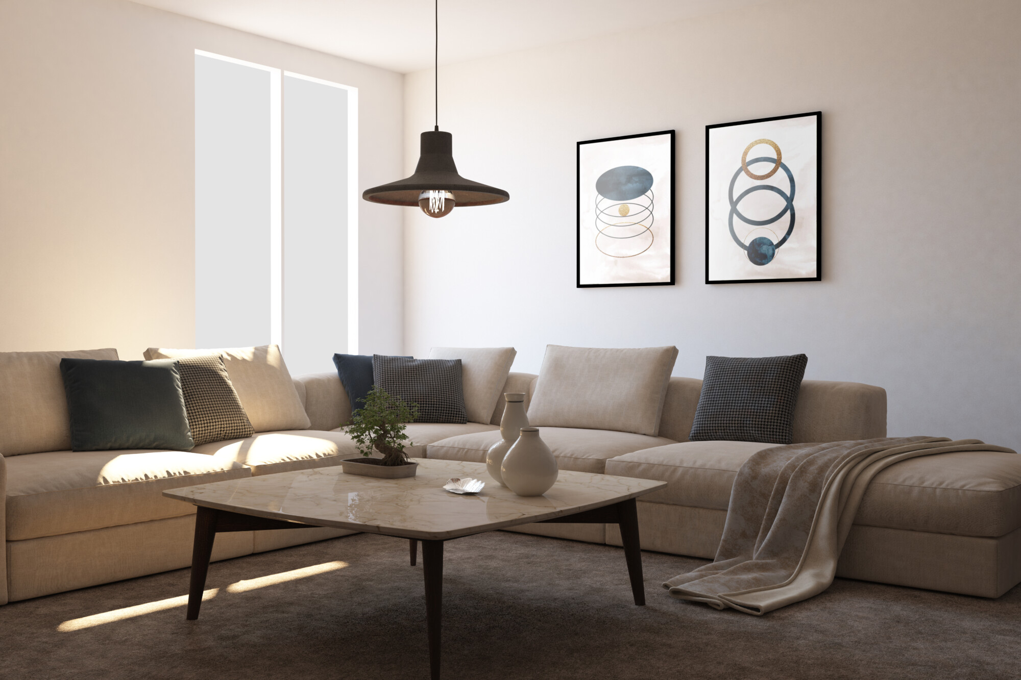 Design intérieur avec cadres photo