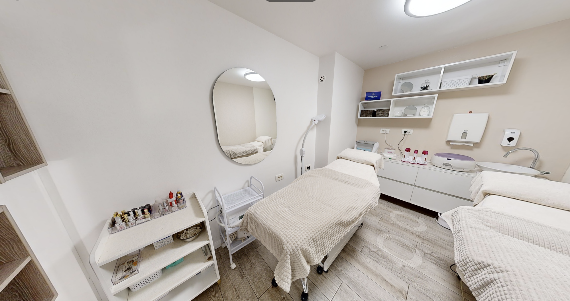 salon de beauté lits