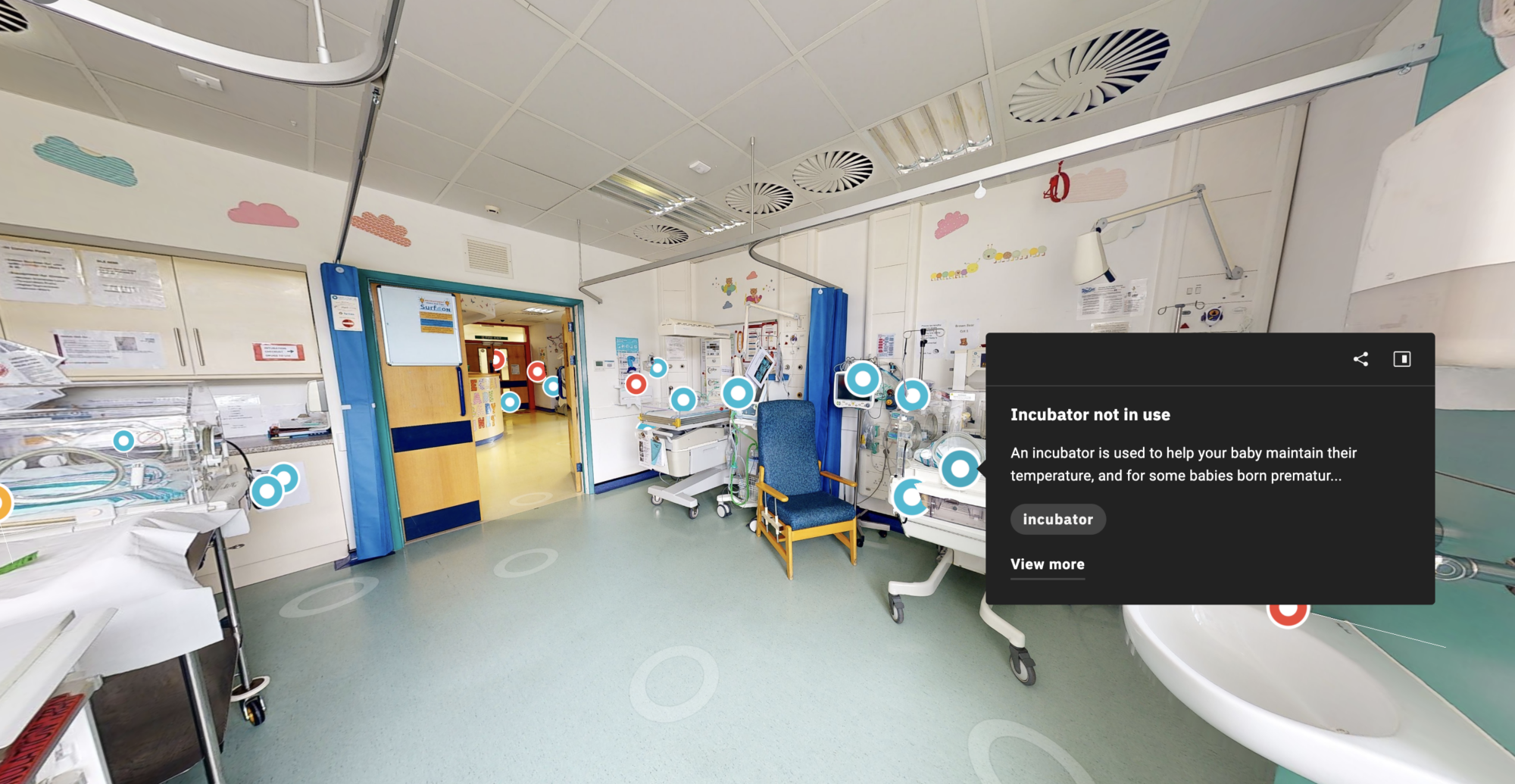 Training hospital virtual visit