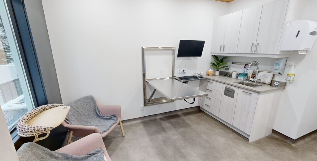 Veterinary clinic room